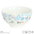 Romántica mariposa Decal Nueva Bone China Oatmeal Bowl